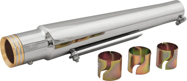 Trumpet Style Muffler Gold Billet End Cap