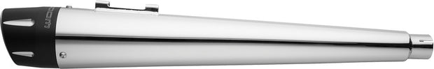 Combat Slip Ons 4.5" Chrome W/Blk Sculp Tip `17 Up Flt/H