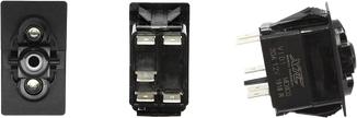 Dash Switch Body Single Acc Blue/Blue