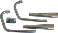 Full System 2/2 Megaphone Honda Chrome