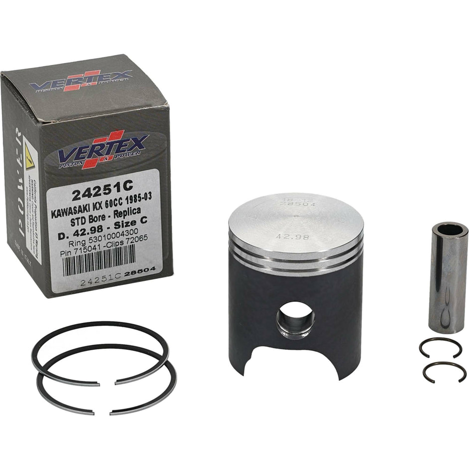 Piston Kit Cast 42.98/Std Kaw/Suz