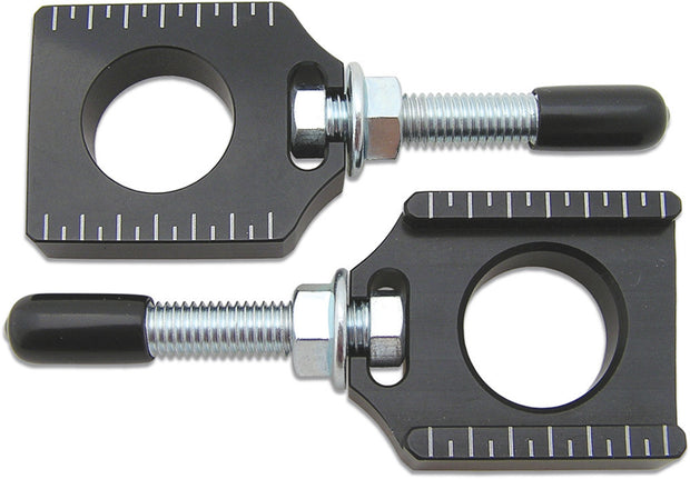 Chain Adjuster Blocks Black Husq/Ktm
