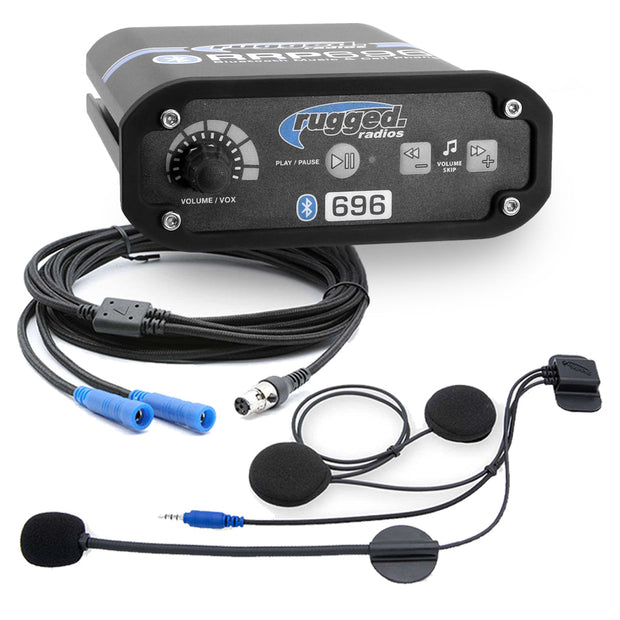 2 Person - RRP696 Gen1 Bluetooth Intercom with Super Sport Cables and Helmet Kits