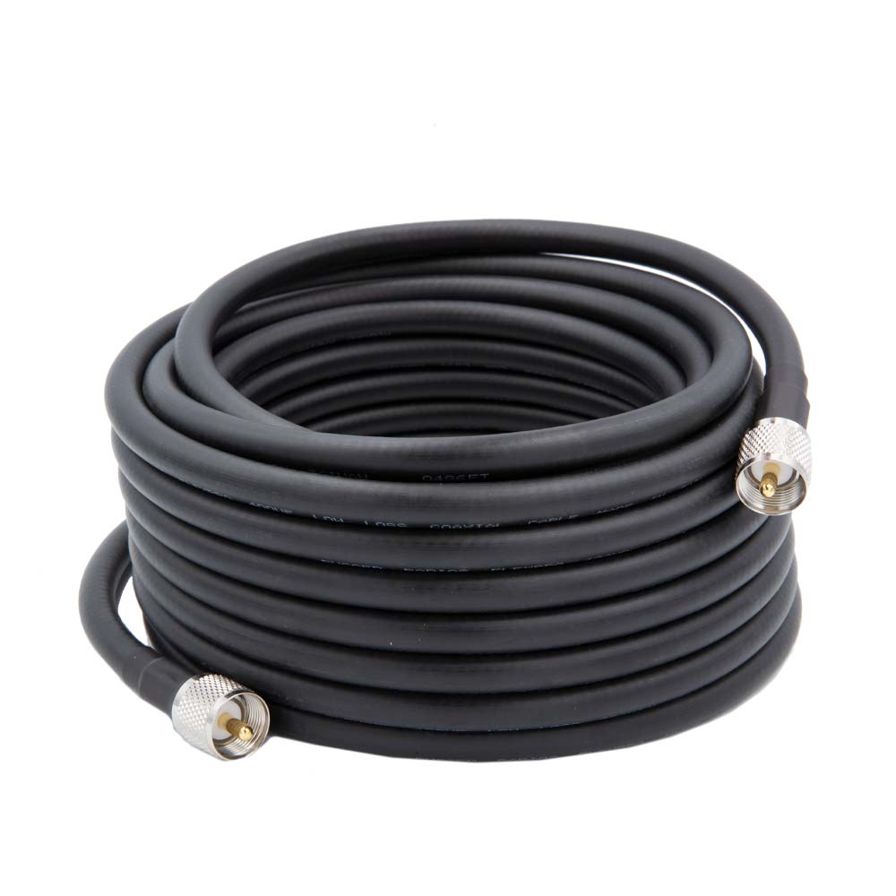 HD Flag Pole Antenna Coax Cable for Base Camp and Base Stations 25 Foot