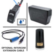 Alpha Accessory Pack For Rugged UTV SXS Intercom Radio Communication Systems With Intercom Extension Cables (for Helmet Kits)