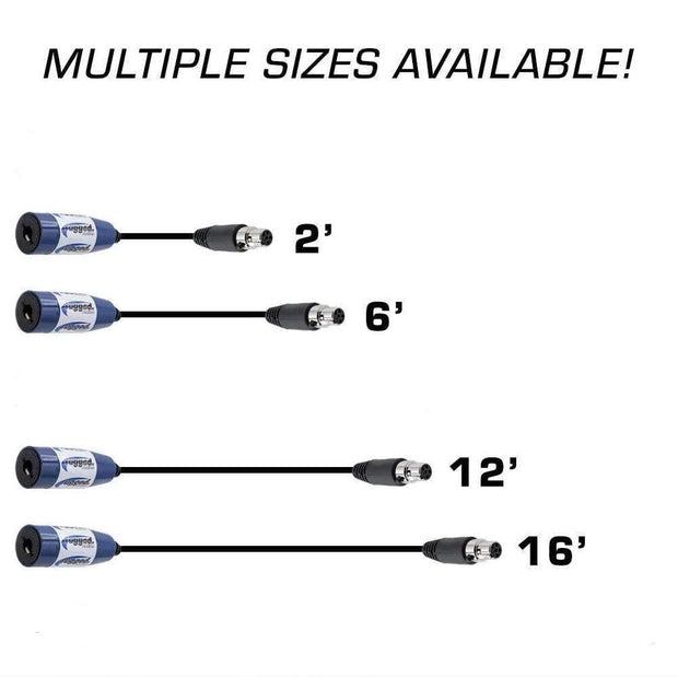 OFFROAD Straight Cable to Intercom (Select Length) 2  Feet