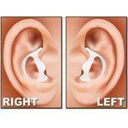 Rubber Ear Mold Buds for Acoustic Tubes Left Ear / Dark Color
