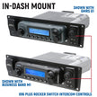 Yamaha Wolverine RMAX Complete Communication Kit with Rocker Switch Bluetooth Intercom and 2-Way Radio 696 PLUS Remote Head / G1 GMRS